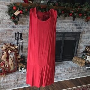 Ava & Viv Vibrant Red Midi Dress
